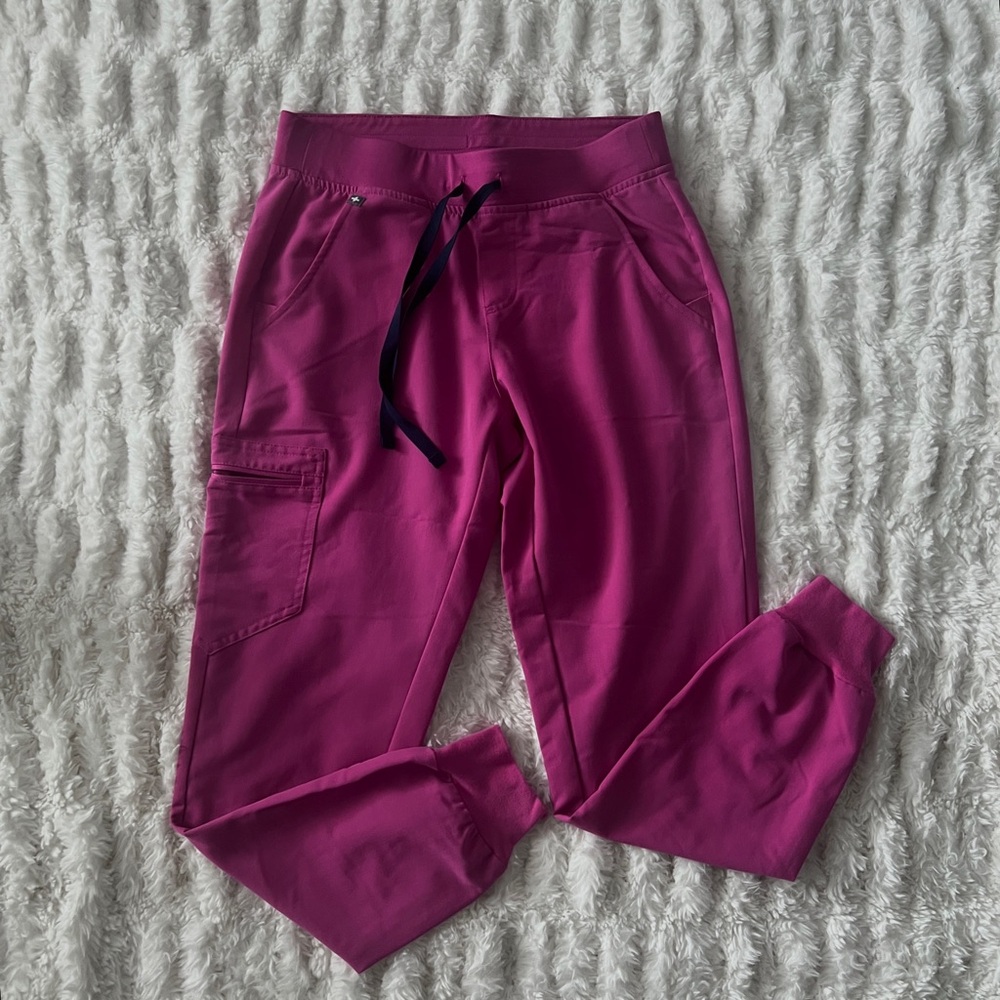 Figs Electric Orchid Zamora Jogger Scrub Pants Size Small